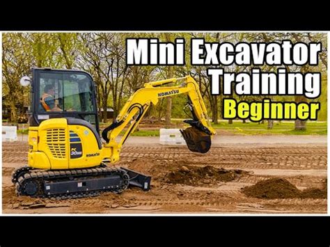 how do i use a mini digger|mini excavator training for beginner.